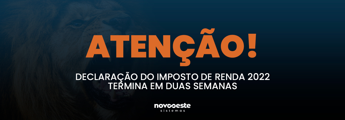 ATENÇÃO! Declaração do imposto de renda 2022 termina em duas semanas